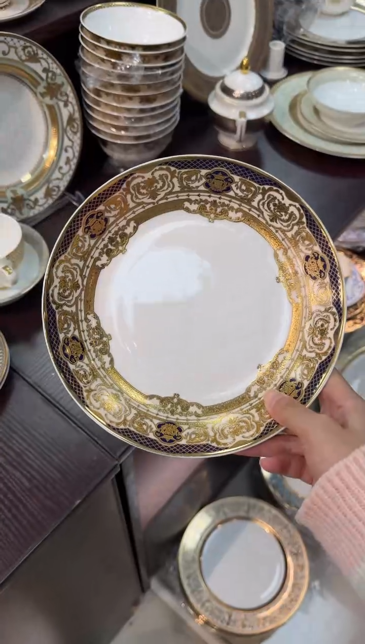 【闪购商品】瓷片9英寸草帽盘正品