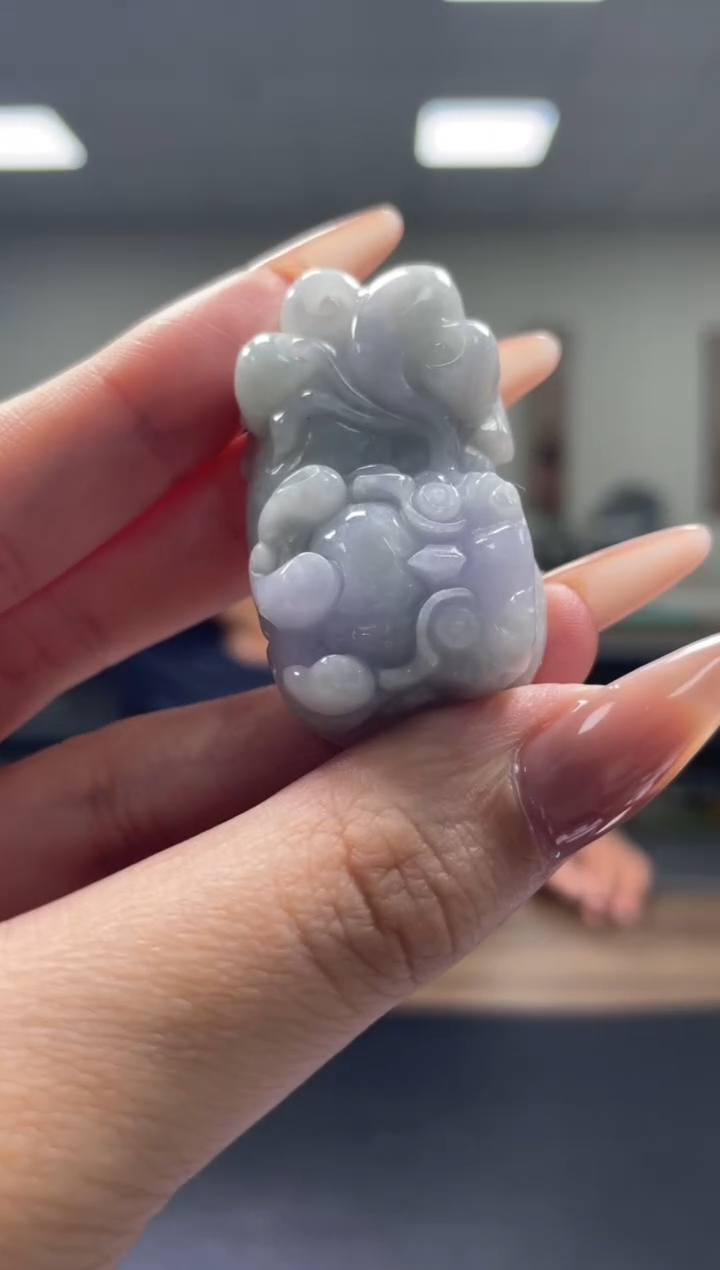 颈饰未镶嵌翡翠天然A货翡翠随机发一件31