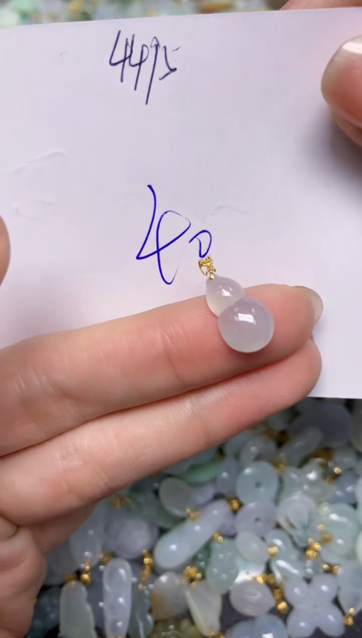 【闪购商品】翡翠颈饰18K金镶嵌天然翡翠A货