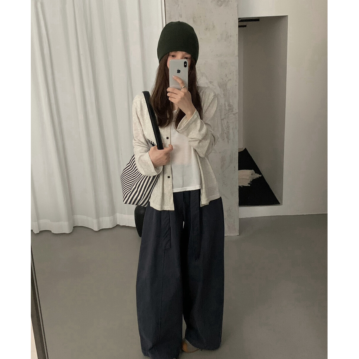 「全额运补」麻感棉假两件短外套单排扣上衣女开衫新款宽松薄款秋季