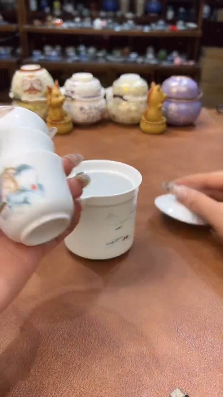 真的很便宜会开片的旅行茶具