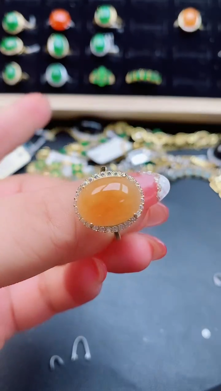 【闪购商品】翡翠戒指银S925镶嵌0580505