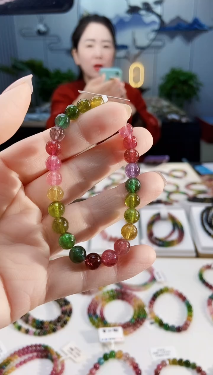 【闪购商品】碧玺手链未镶嵌G2425单圈颜色微差发1