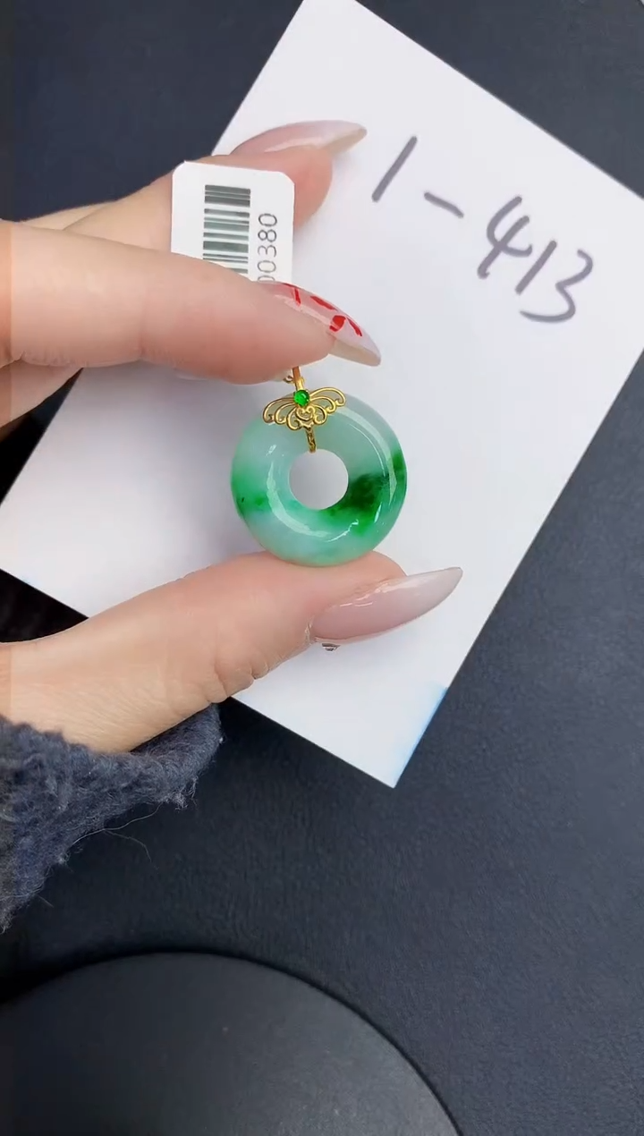 【闪购商品】翡翠颈饰18K金镶嵌0000000000