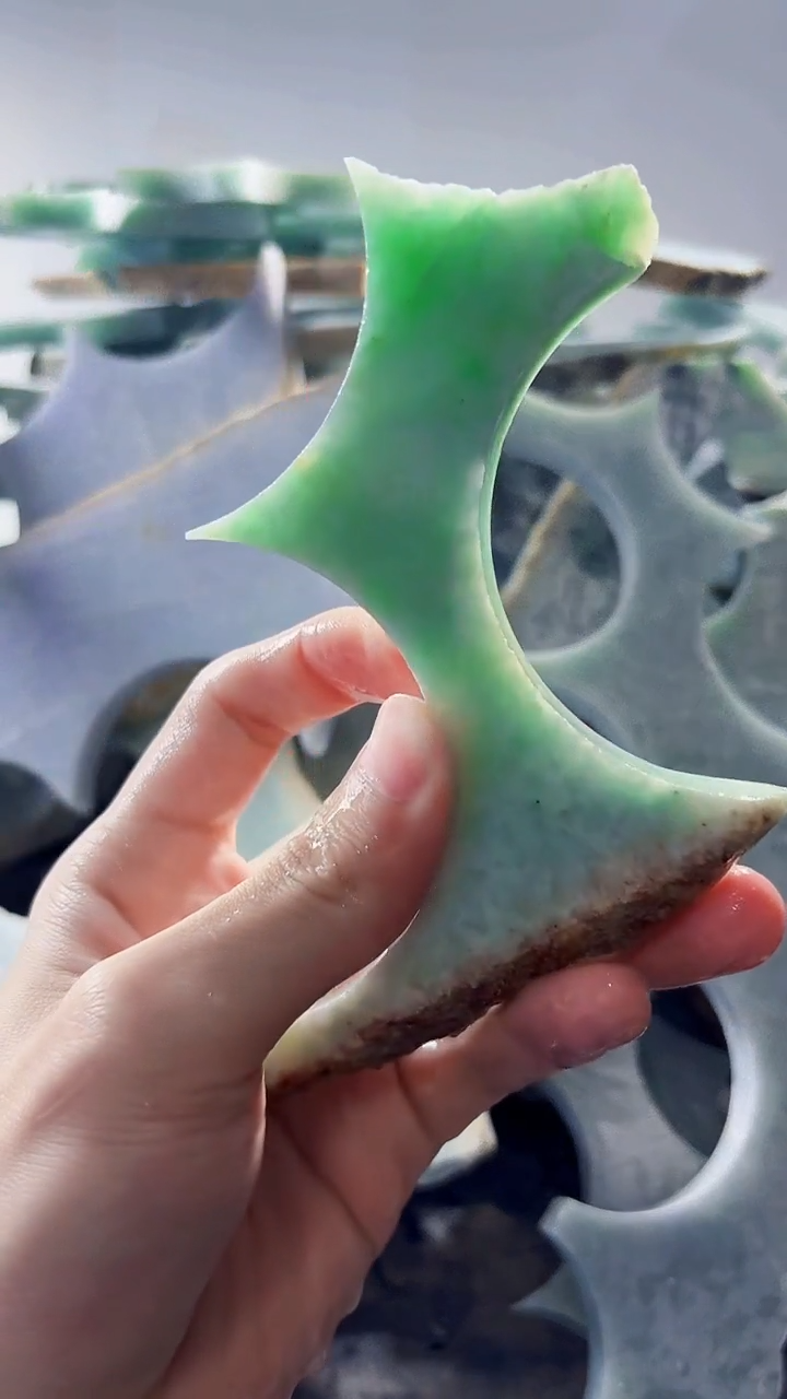 裸石翡翠缅甸翡翠A货文2341