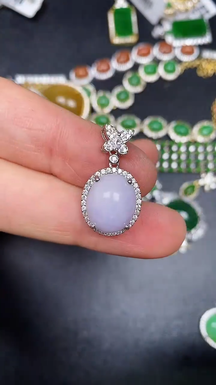 银S925镶嵌戒指翡翠3150