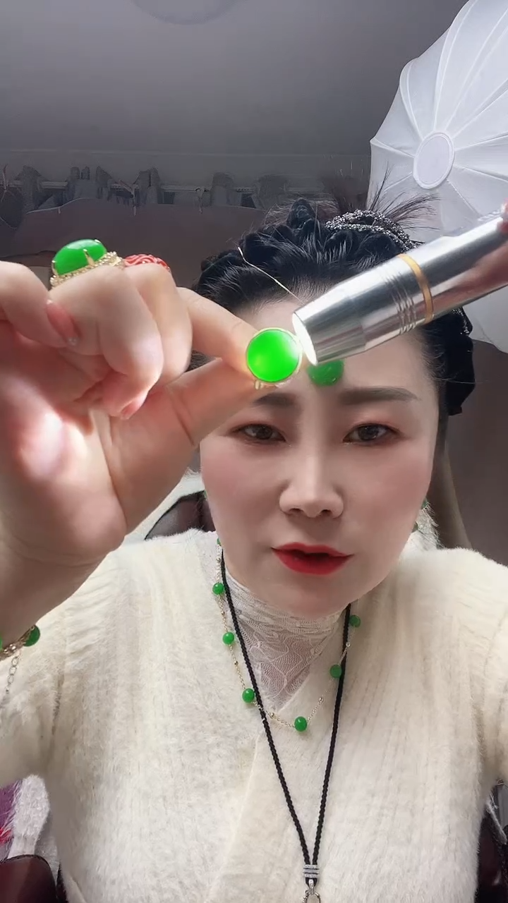 【闪购商品】翡翠戒指14K金镶嵌A61号