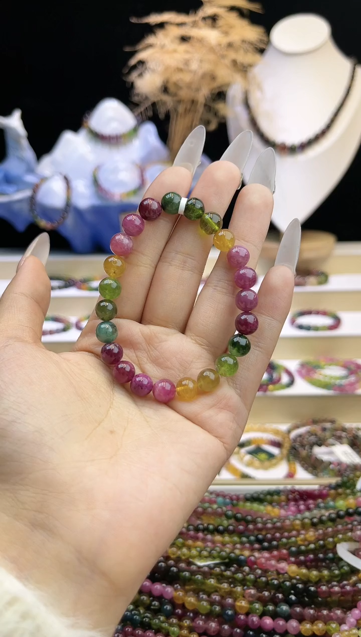 【闪购商品】碧玺/未镶嵌J8mm+碧玺单圈多样性发货