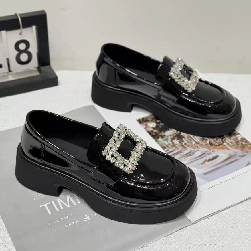 诗涵家 爆款方钻时尚乐福鞋19-516