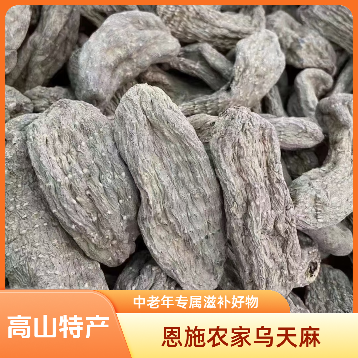 恩施高山 干乌天麻净重250克 