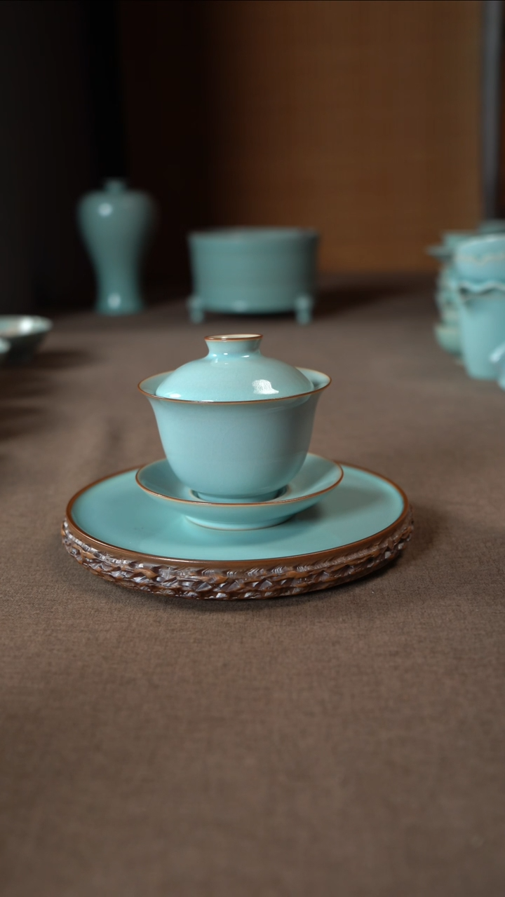 【闪购商品】汝瓷主人杯碗壶瓶樽洗