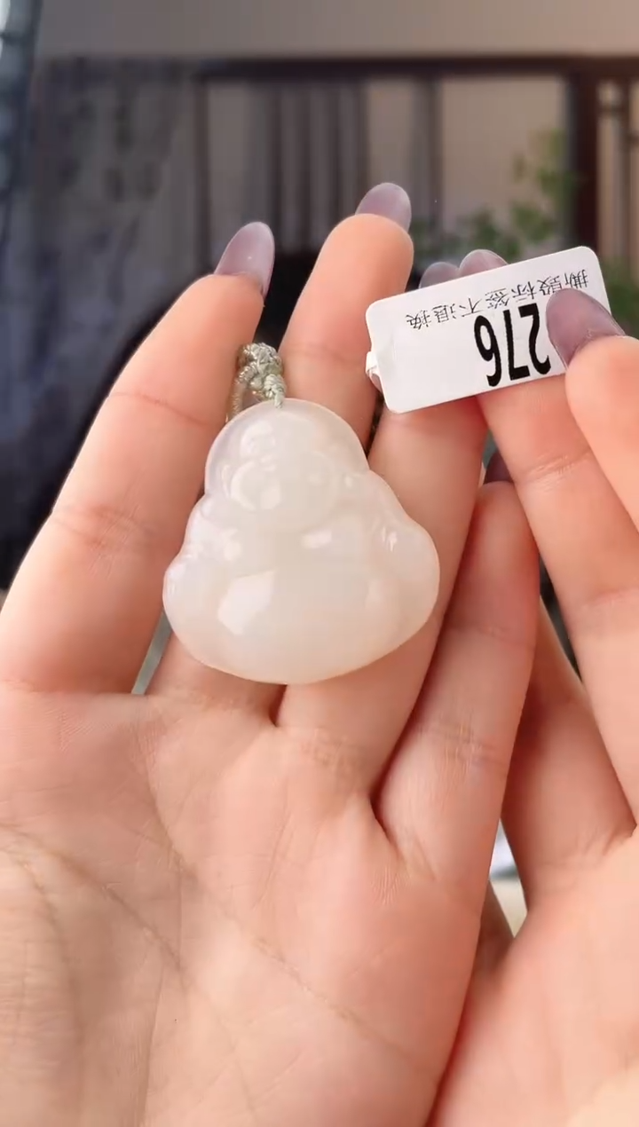 颈饰未镶嵌和田玉佛公 276