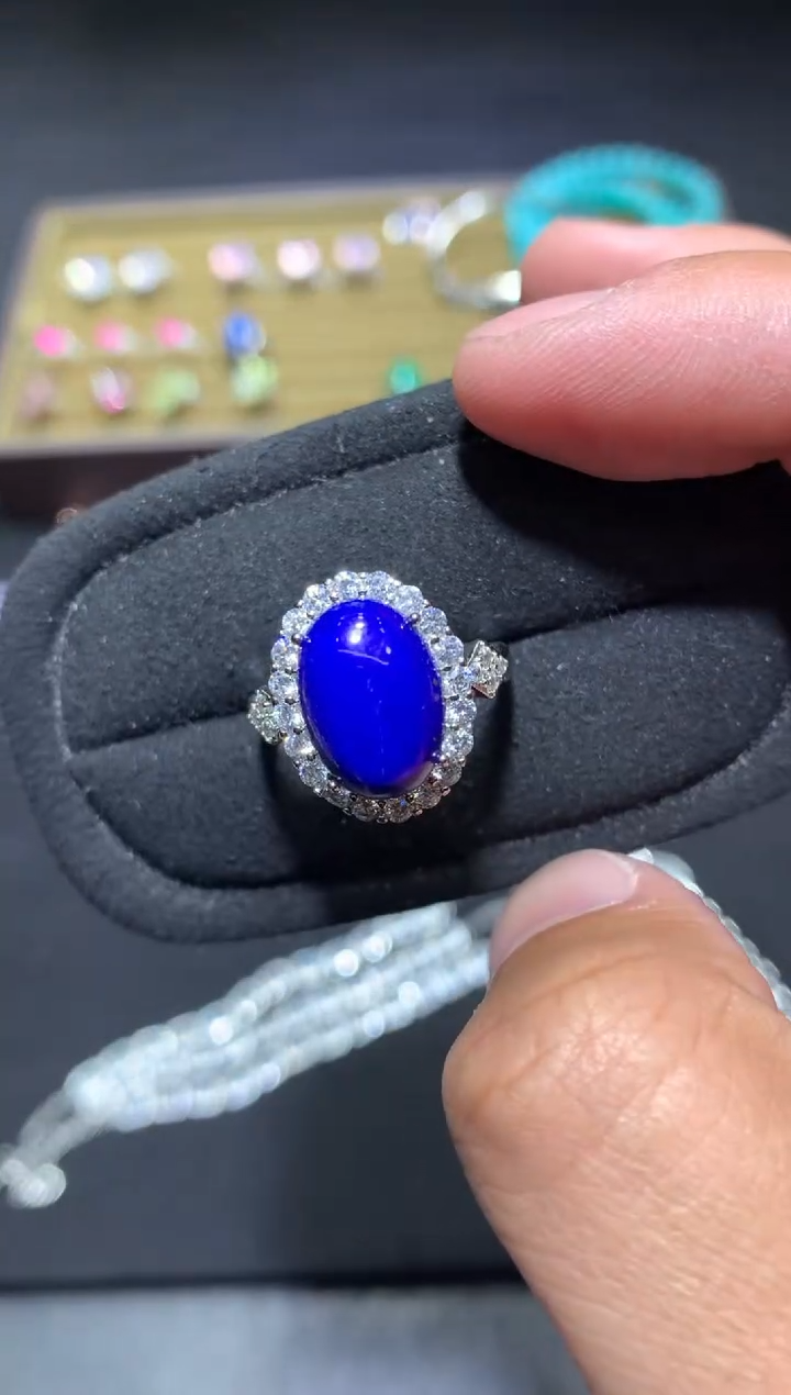 未镶嵌青金石戒指G55