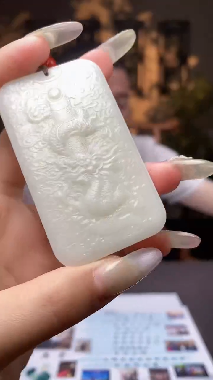 和田玉未镶嵌颈饰C655