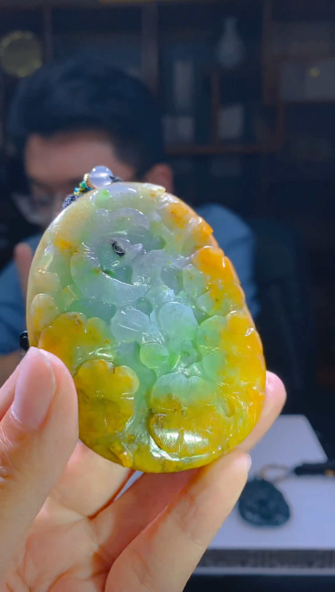 定制翡翠未镶嵌LL翡翠吊坠24-WZ28