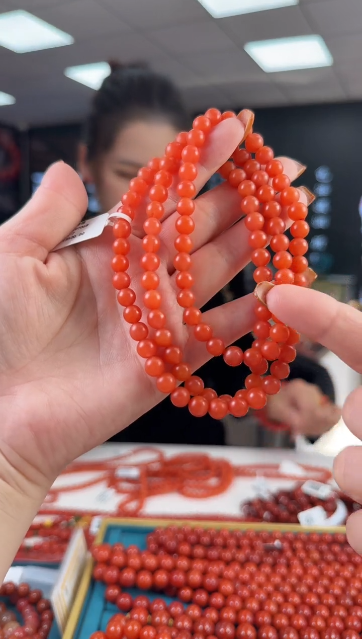 未镶嵌珠串南红玛瑙多样发其一/7/HS815324001890