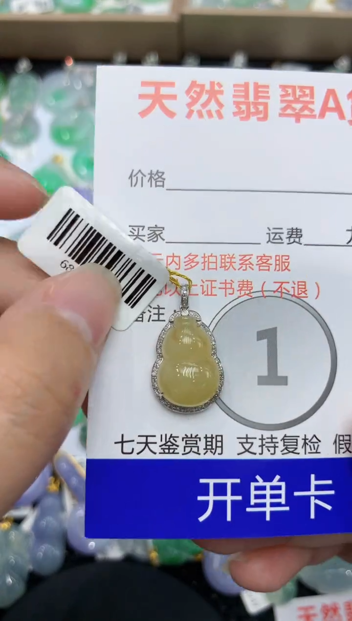 【闪购商品】翡翠颈饰18K金镶嵌111111111111