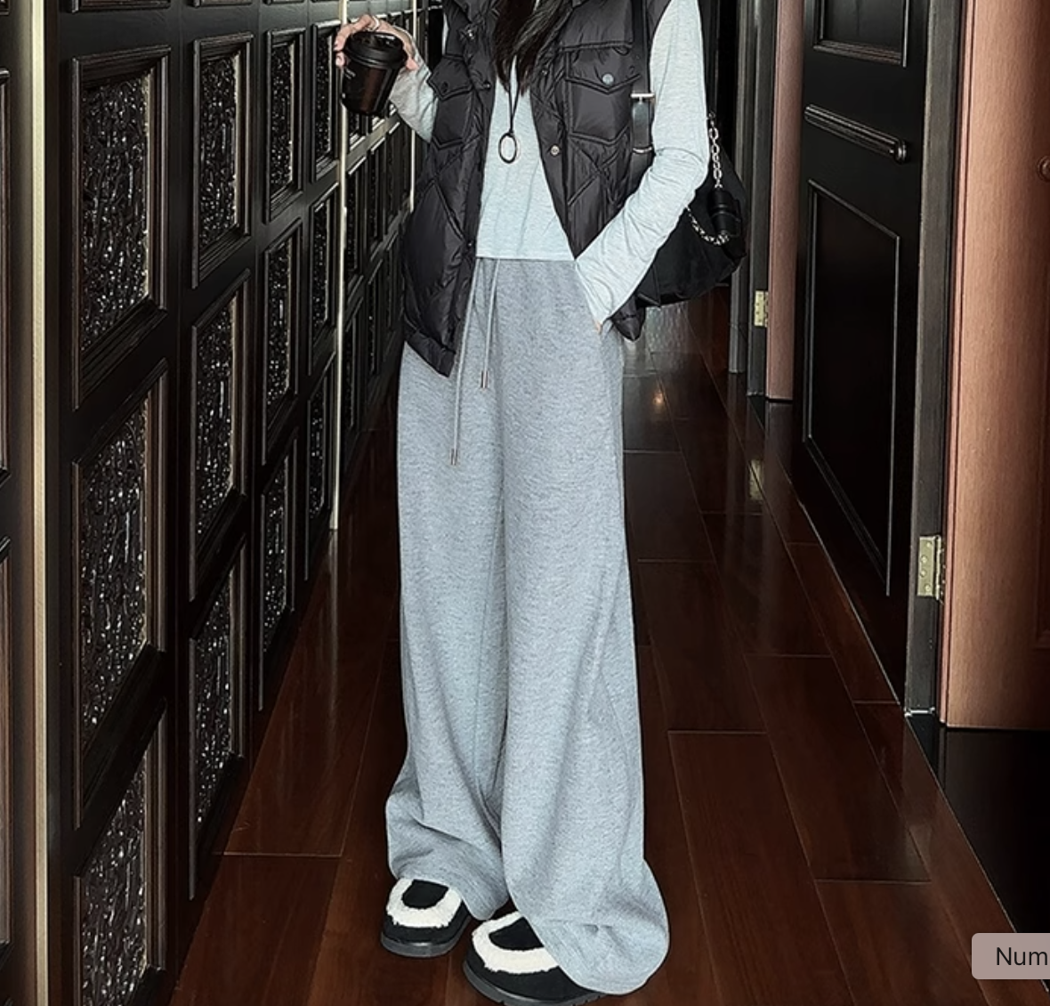 漂亮羊 舒芙特休闲裤 仿羊绒*奥粒绒保暖