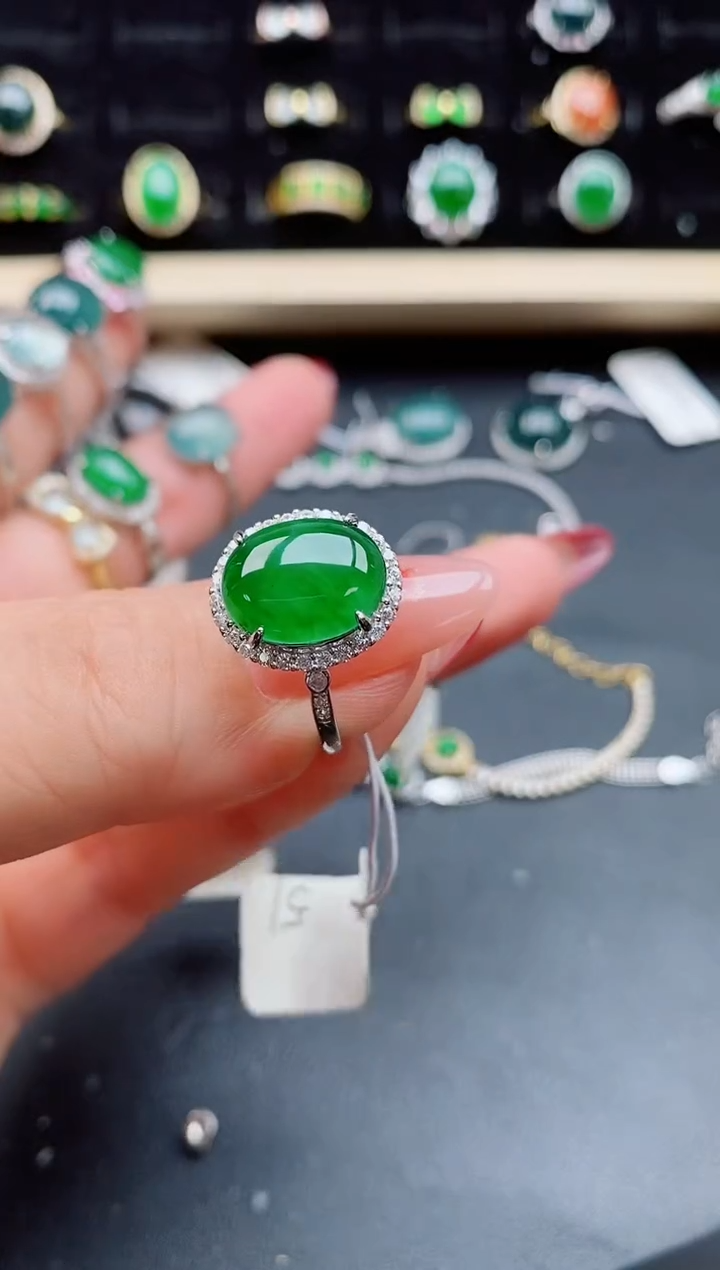 【闪购商品】翡翠戒指银S925镶嵌1212