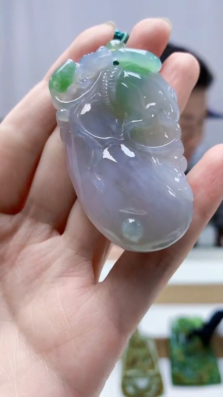 未镶嵌定制翡翠4917zm-毛货挂件176