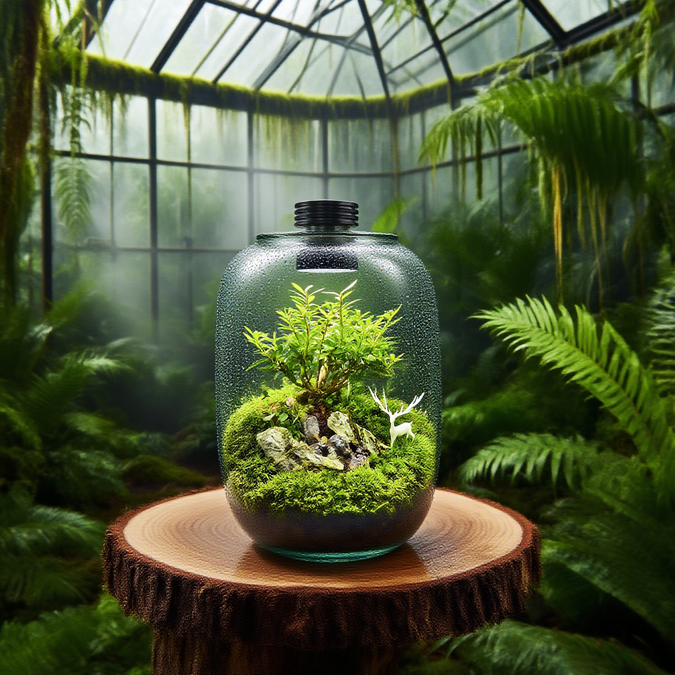 生态瓶微景观DIY材料包自己动手创意DIY苔藓小植物微景观桌面摆件