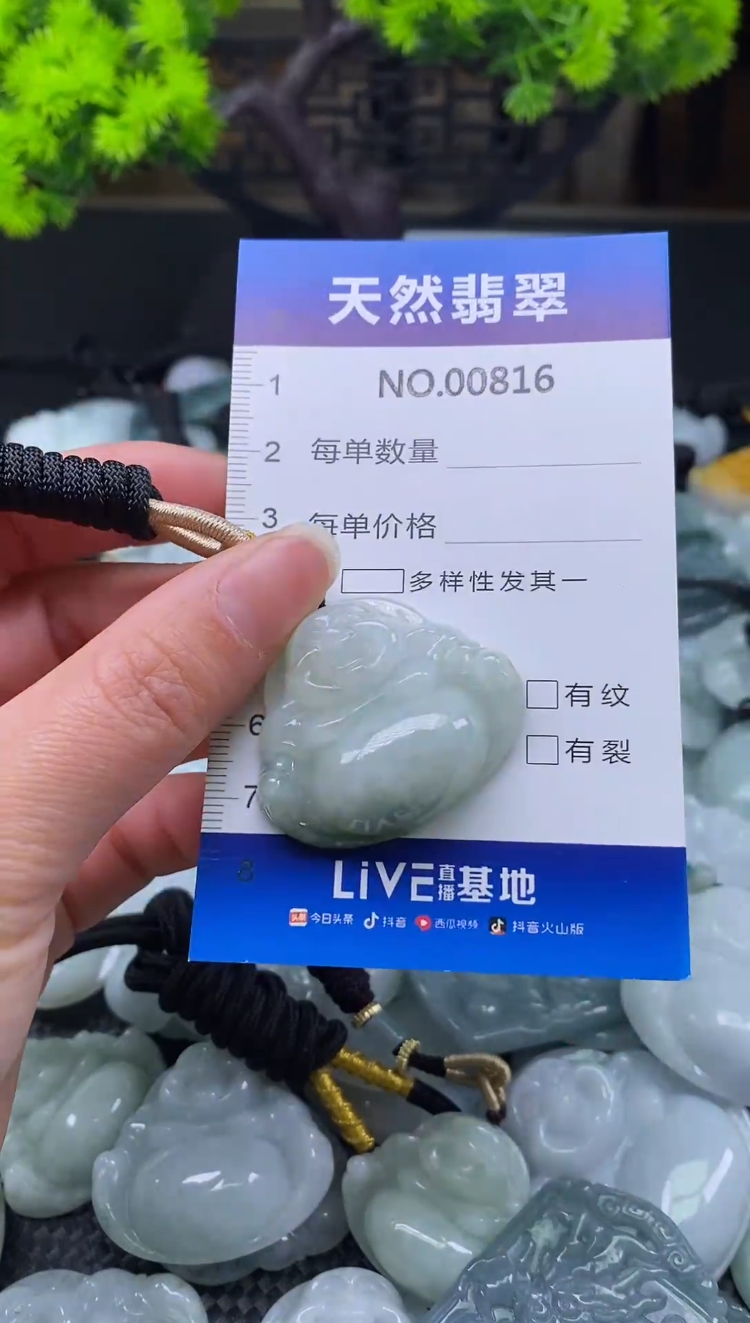 未镶嵌挂件翡翠天然缅甸翡翠816