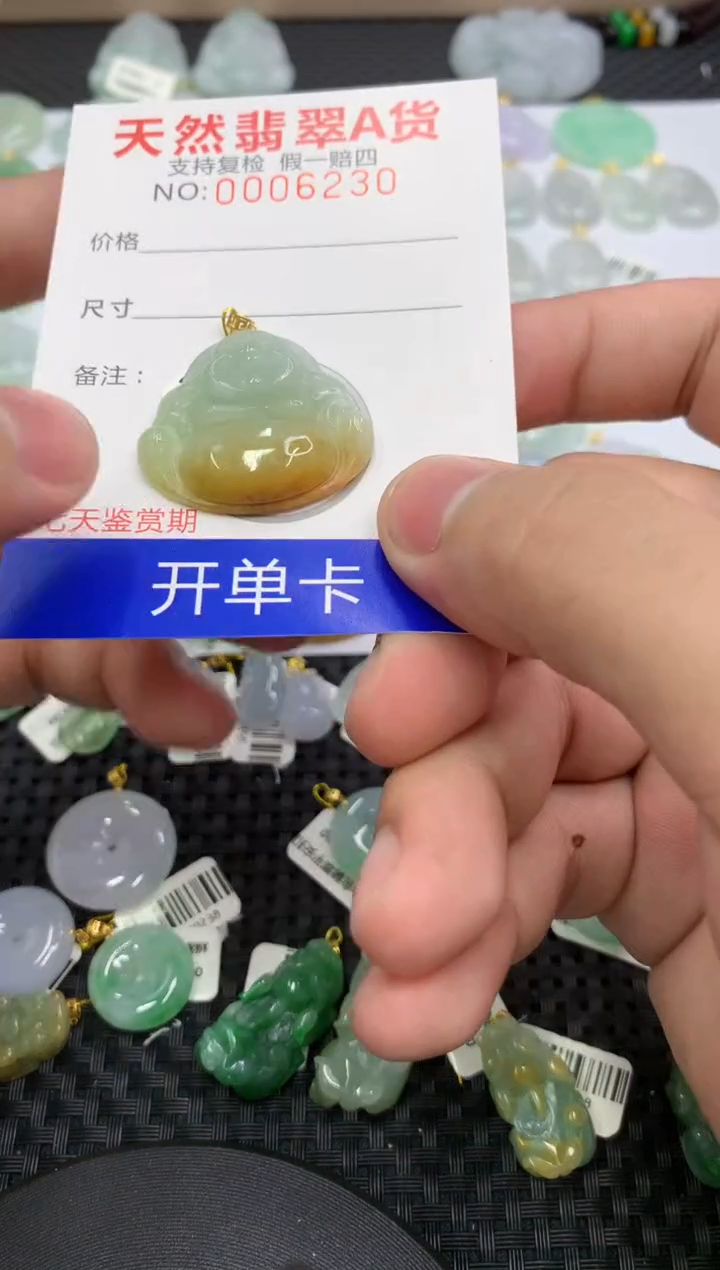 【闪购商品】翡翠颈饰18K金镶嵌73546103627833