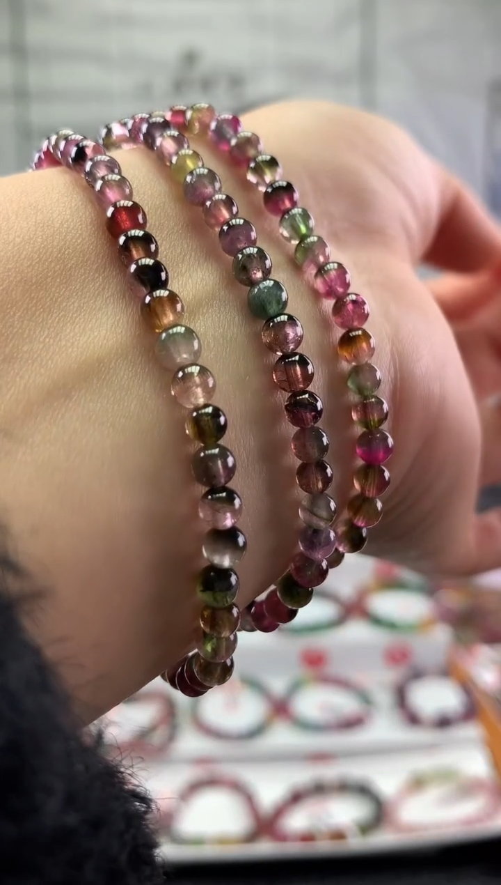 未镶嵌手串碧玺多样性发一条