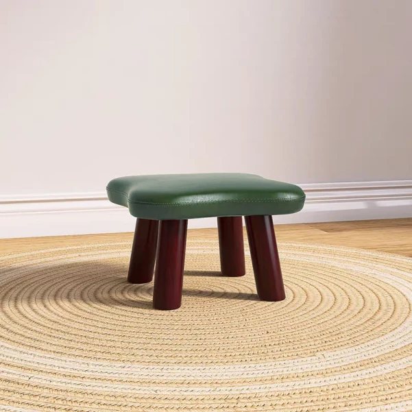 圆叶草凳创意家居儿童凳居家园叶草凳方凳颜色随机 FL