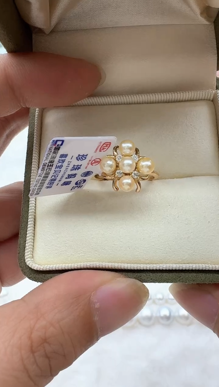 【闪购商品】海水珍珠戒指银S925镶嵌清货