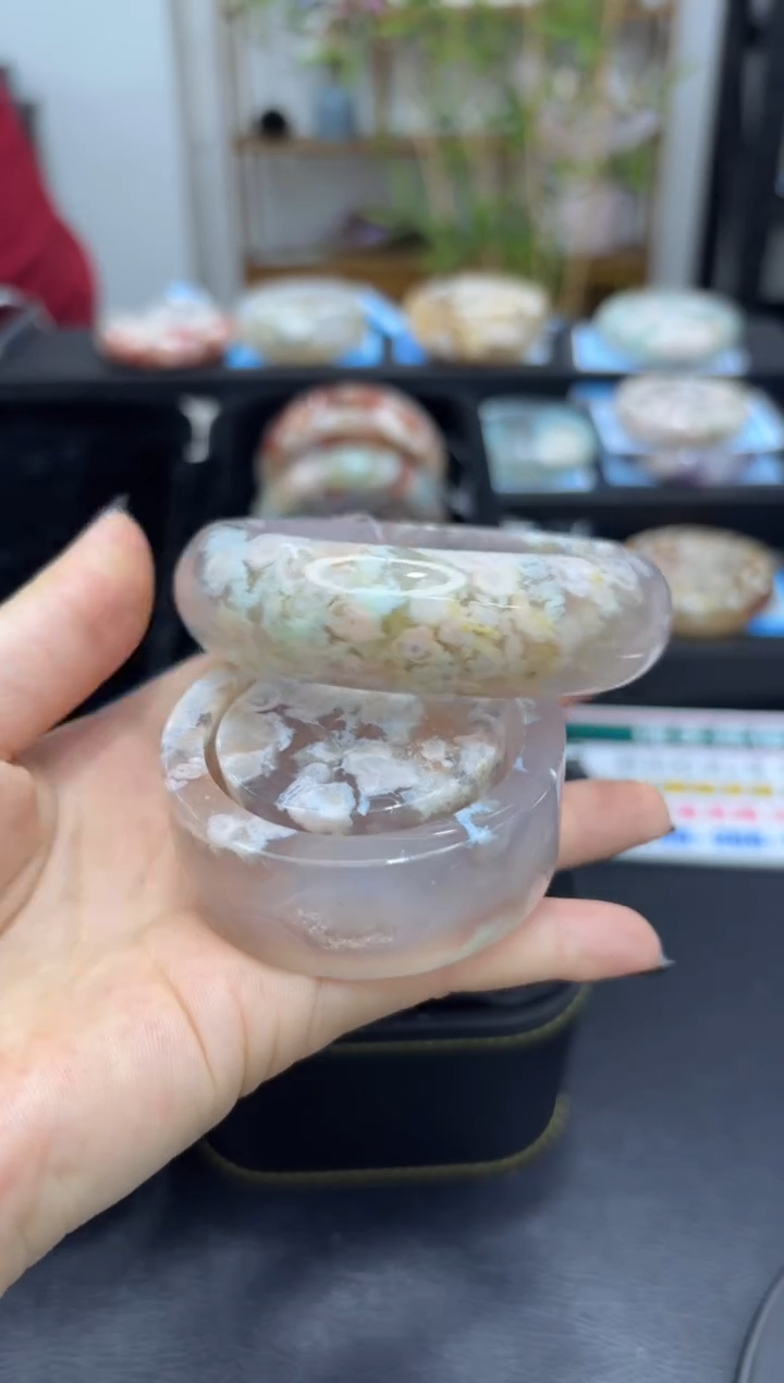 石英质玉手镯未镶嵌C685(60圈赠送镯心)