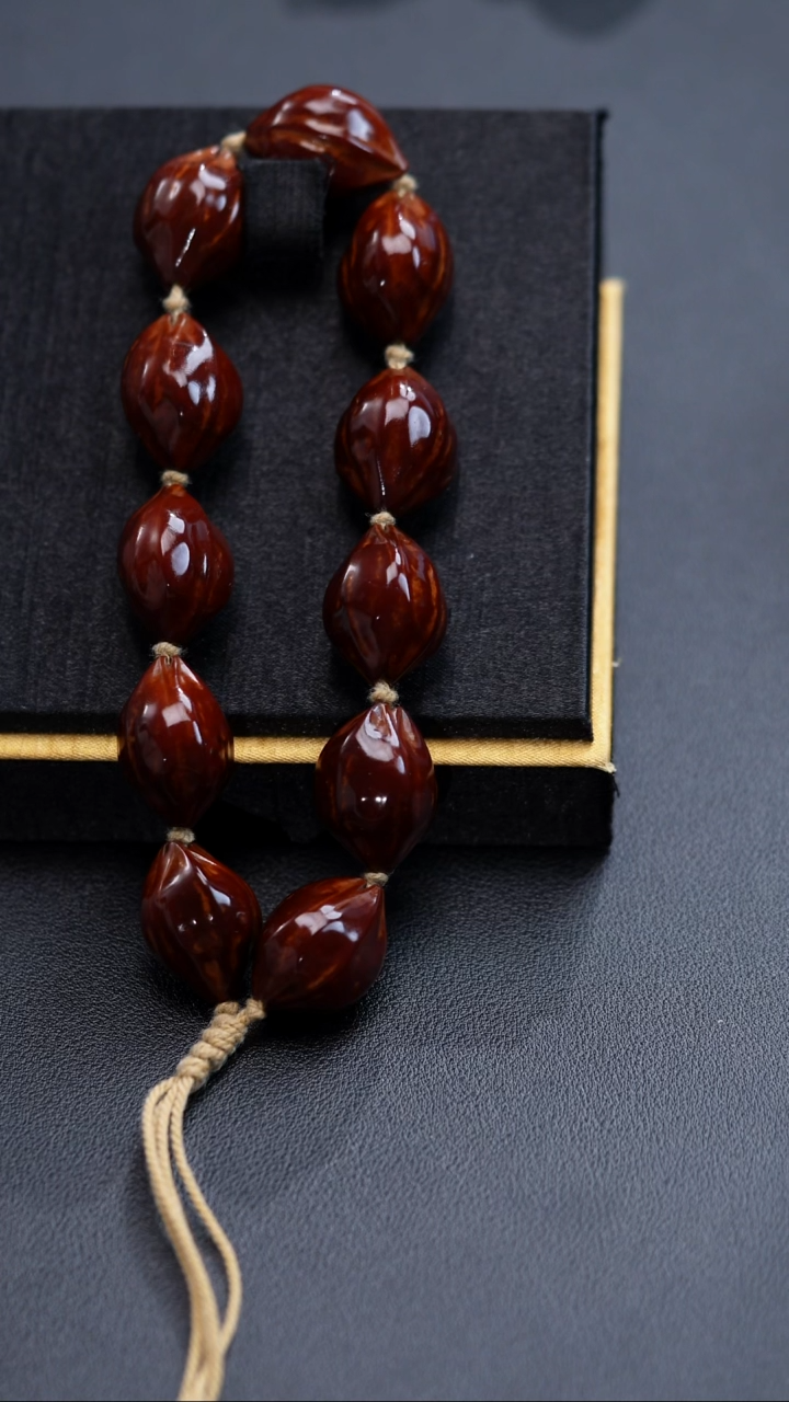 手串橄榄核铁核三花18*25