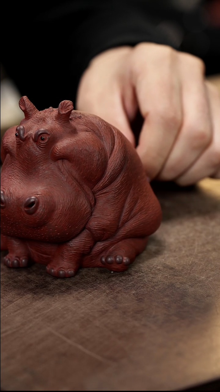 紫砂茶宠紫砂河马