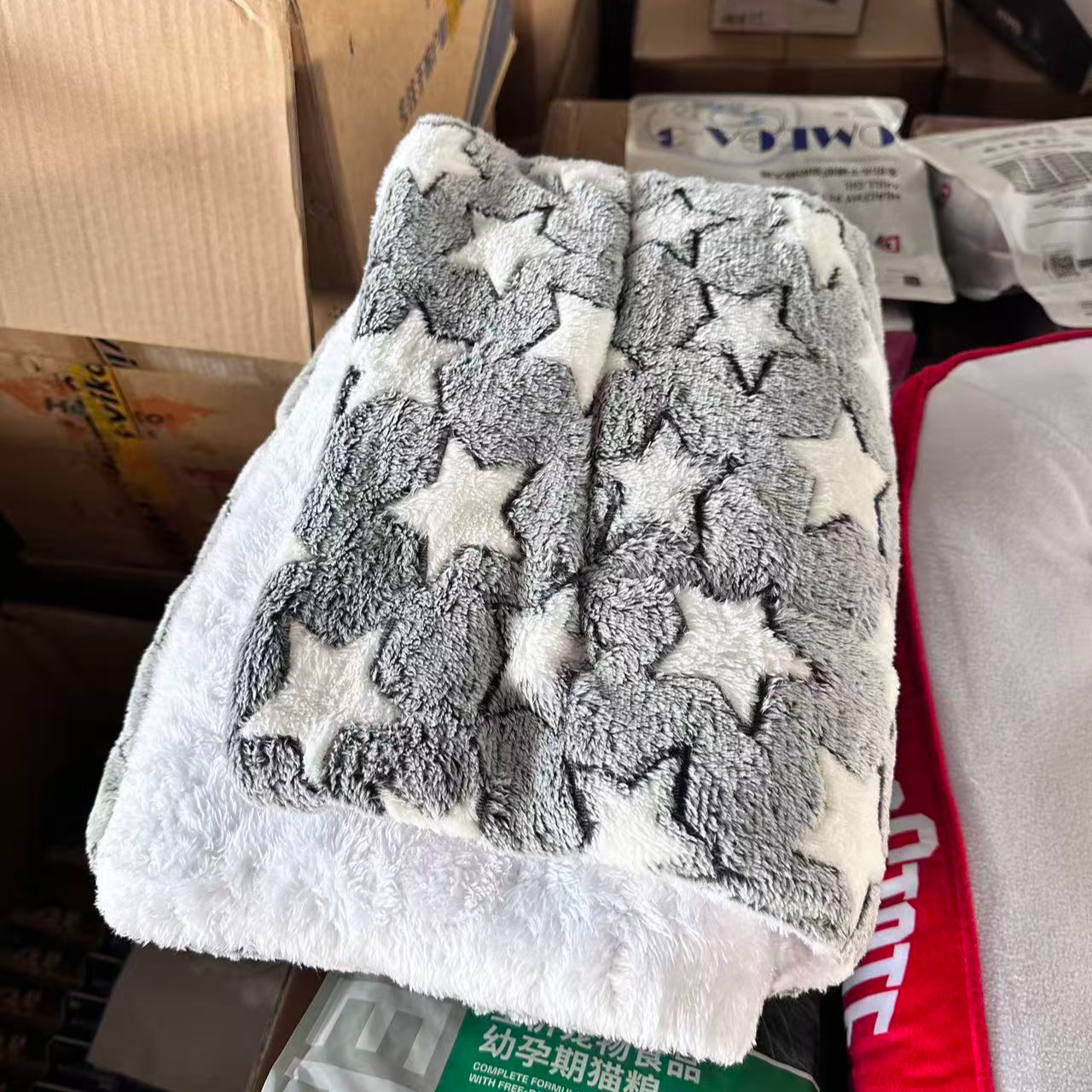 宠物睡觉狗垫子冬天保暖双面狗笼平台保暖冬季珊瑚绒毛毯狗狗专用