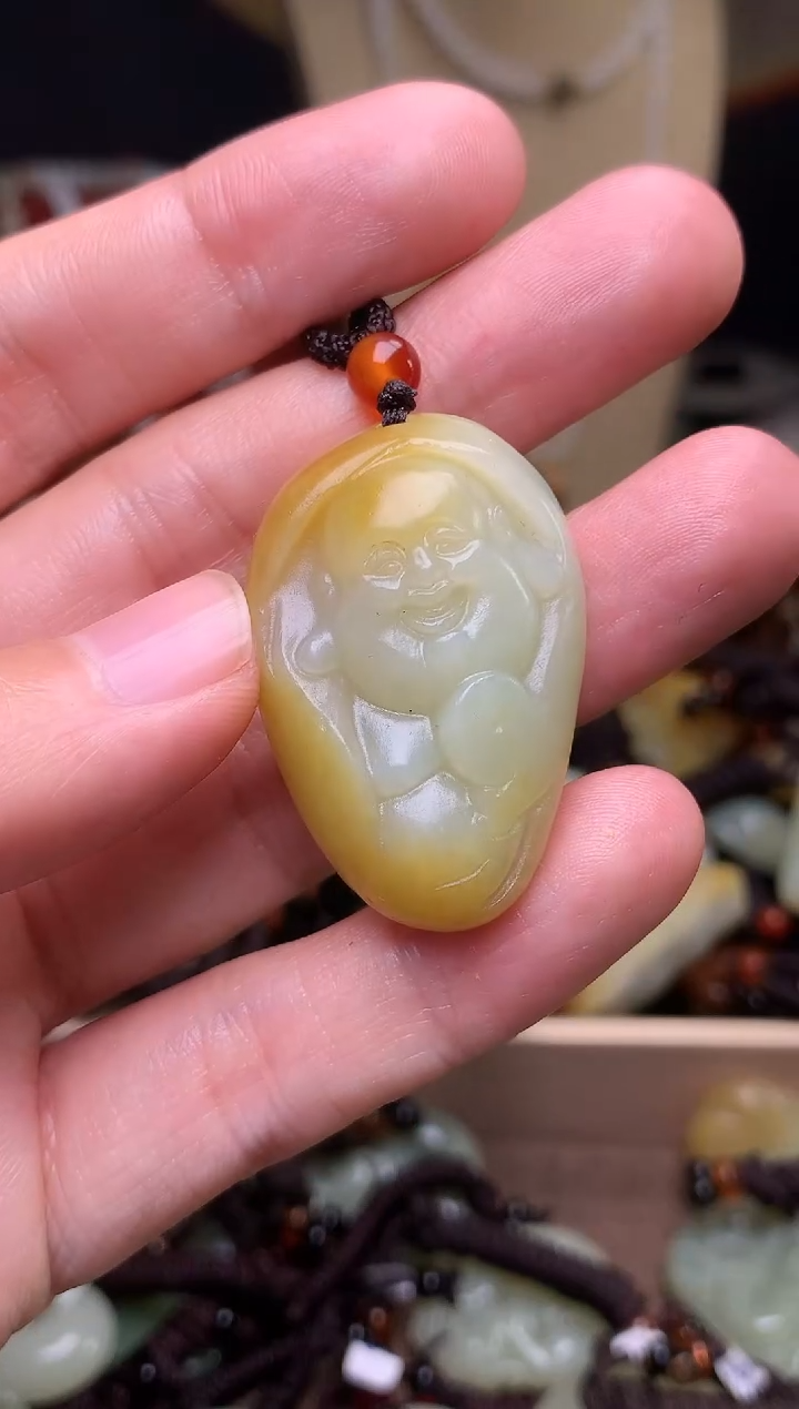 颈饰未镶嵌和田玉新疆料青海料清水和田玉吊坠