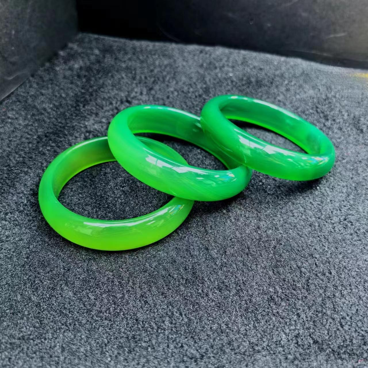 S7159【任会长珠宝】秦紫玛瑙绿手镯-配礼盒-多样性只发一件