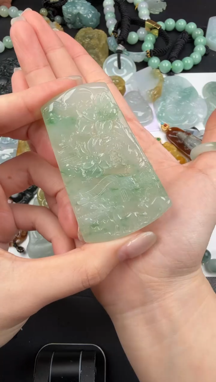 吊坠(不含链)未镶嵌翡翠翡翠饰品-217