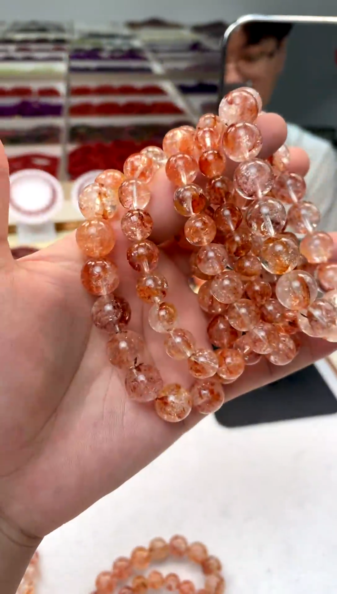 未镶嵌手串水晶【昊哥珠宝】马岛闪灵胶花多样性发一