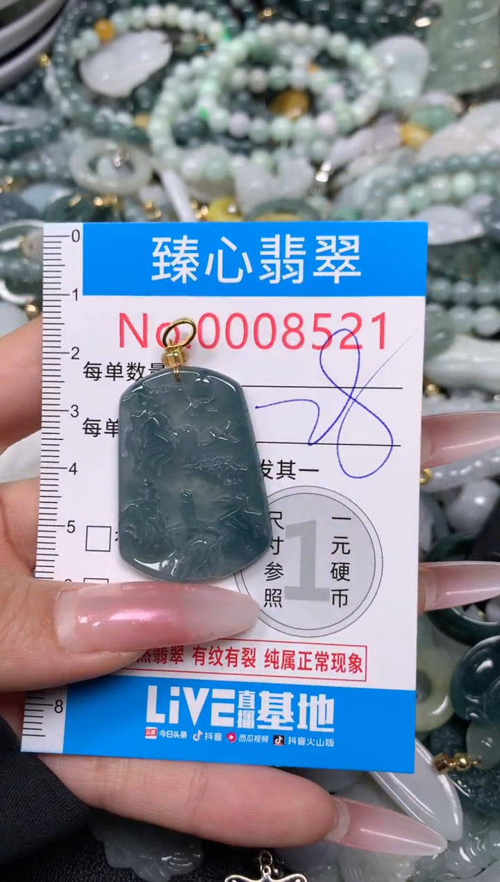 【闪购商品】翡翠颈饰未镶嵌含绳0008521