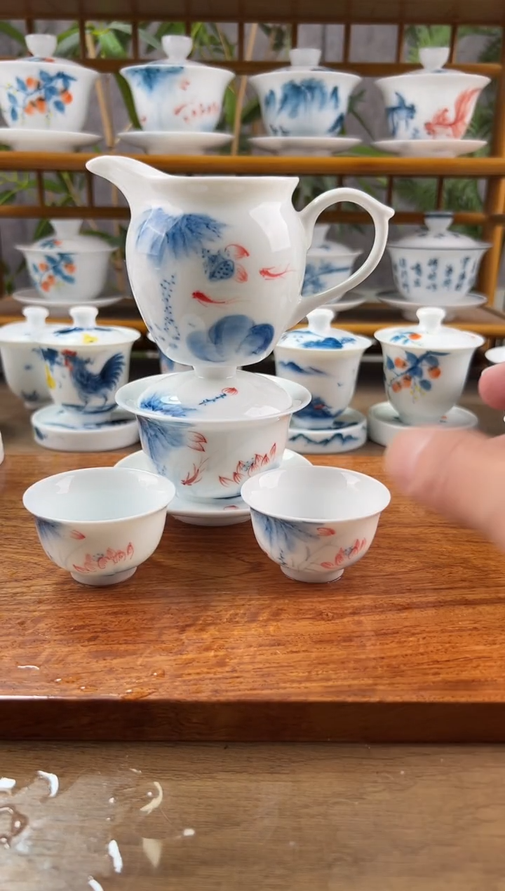 【闪购商品】全品蓝莲130ml+小和顺杯3+公道带把
