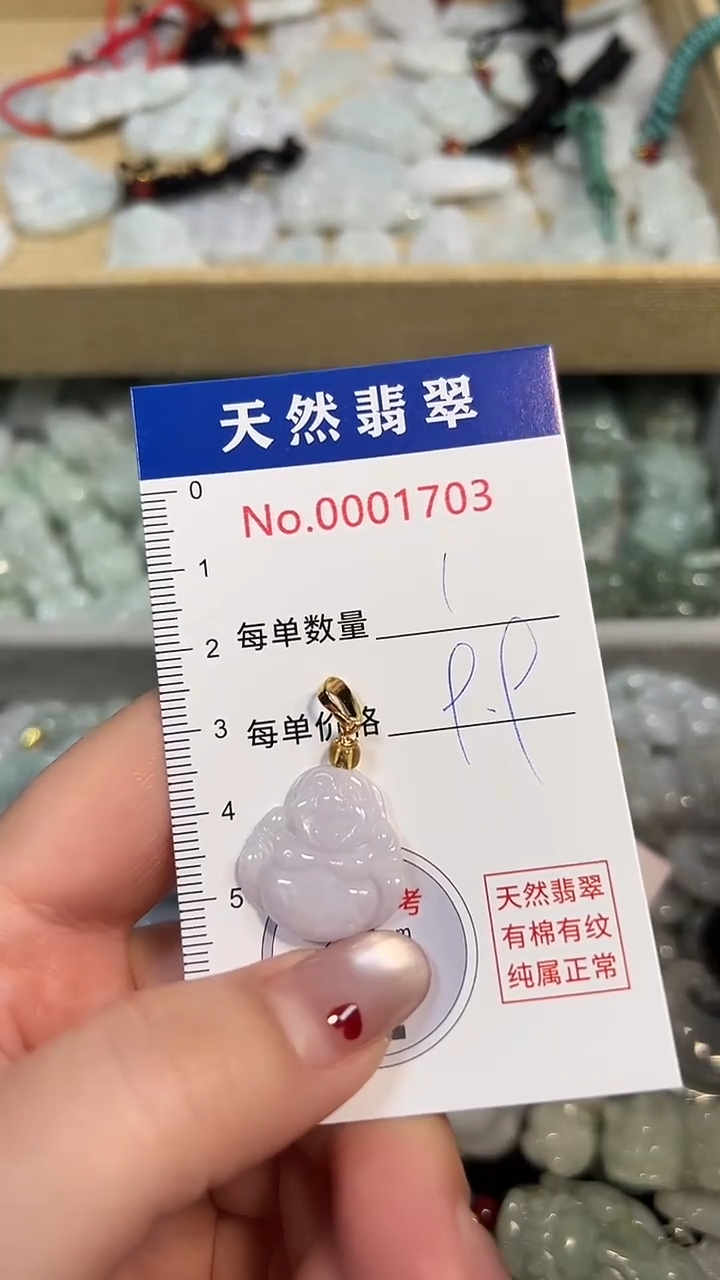 翡翠未镶嵌吊坠(不含链)1703