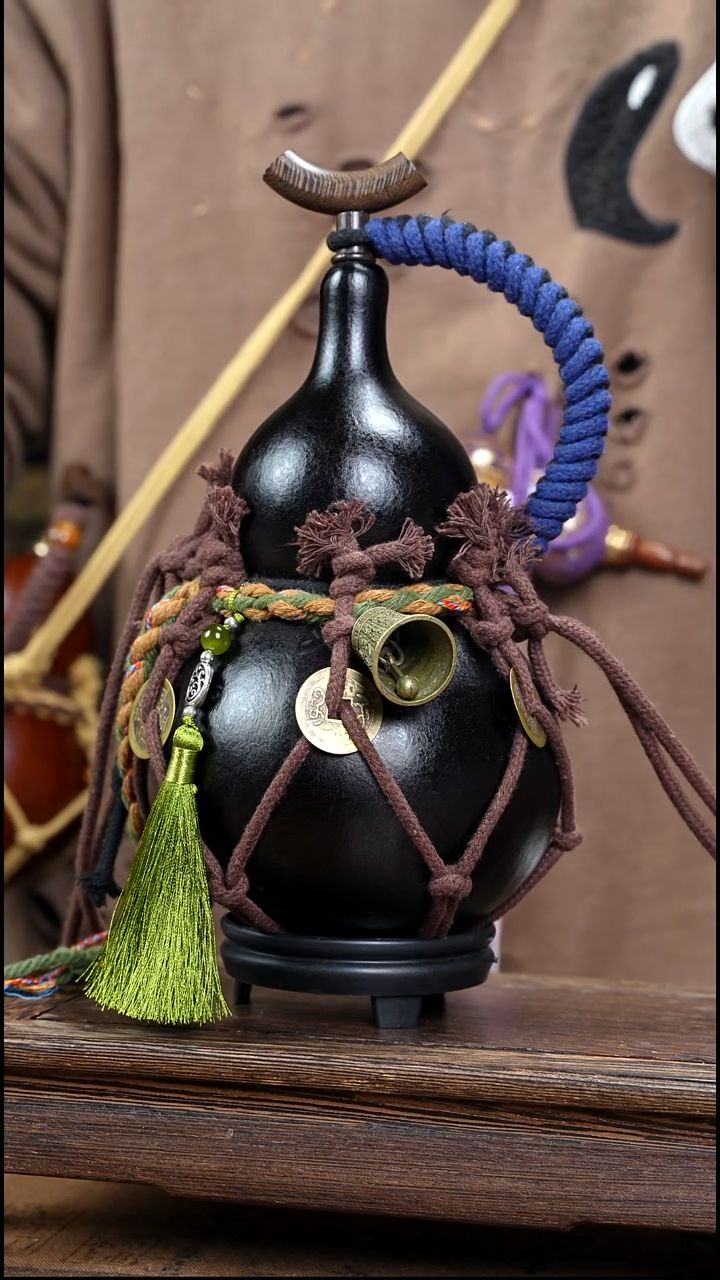 XH065网兜款大漆酒葫芦（现货现发）