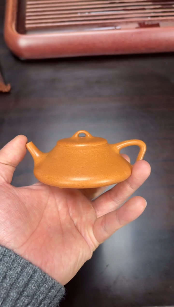 茶壶紫砂全手工黄金段石瓢110毫升