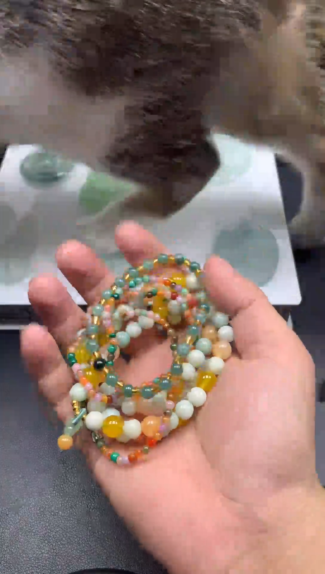 颈饰未镶嵌翡翠手链