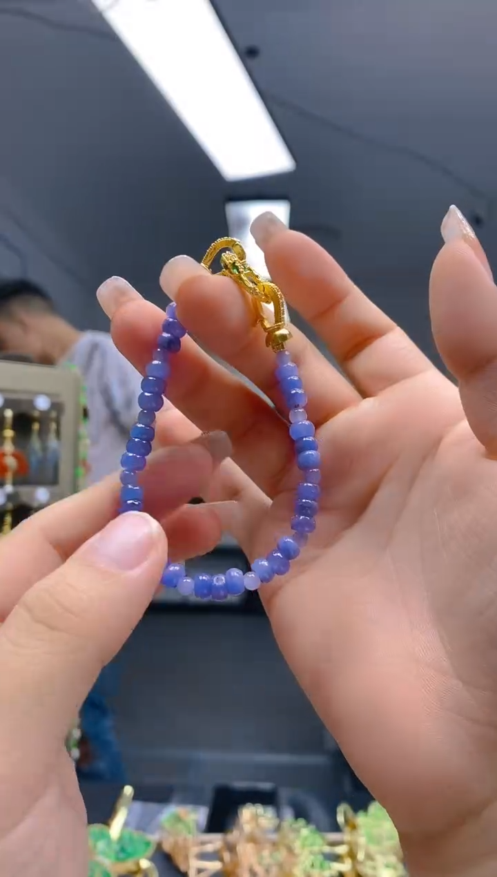 【闪购商品】翡翠耳饰合金126翡翠手链