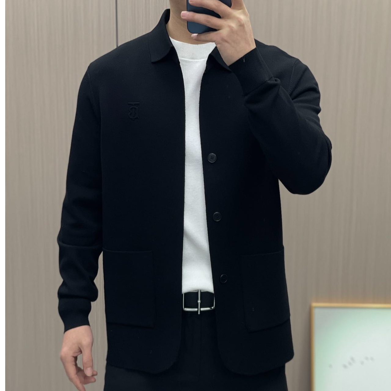 男士春季新款针织开衫外套6006