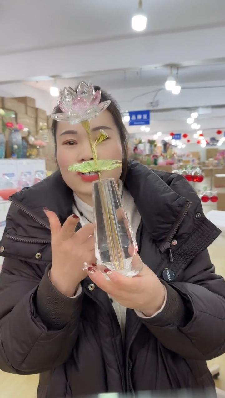 【闪购商品】无铅玻璃迪喜花器-g-早22