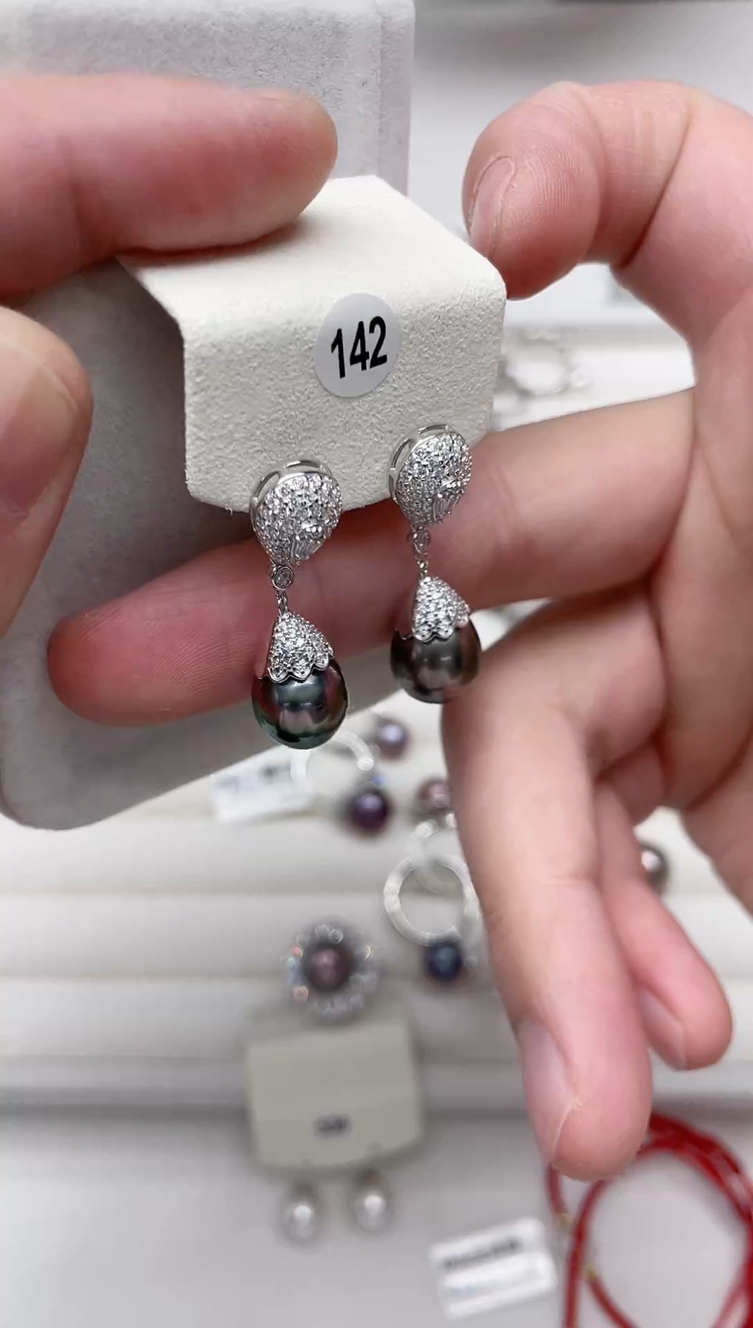 【闪购商品】海水珍珠耳饰银S925镶嵌耳饰