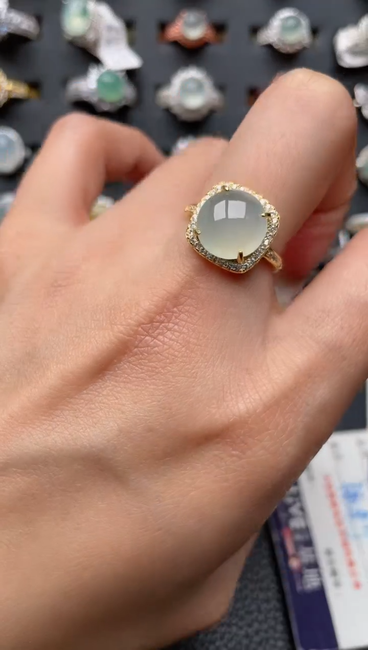 【闪购商品】翡翠戒指银S925镶嵌111111111111