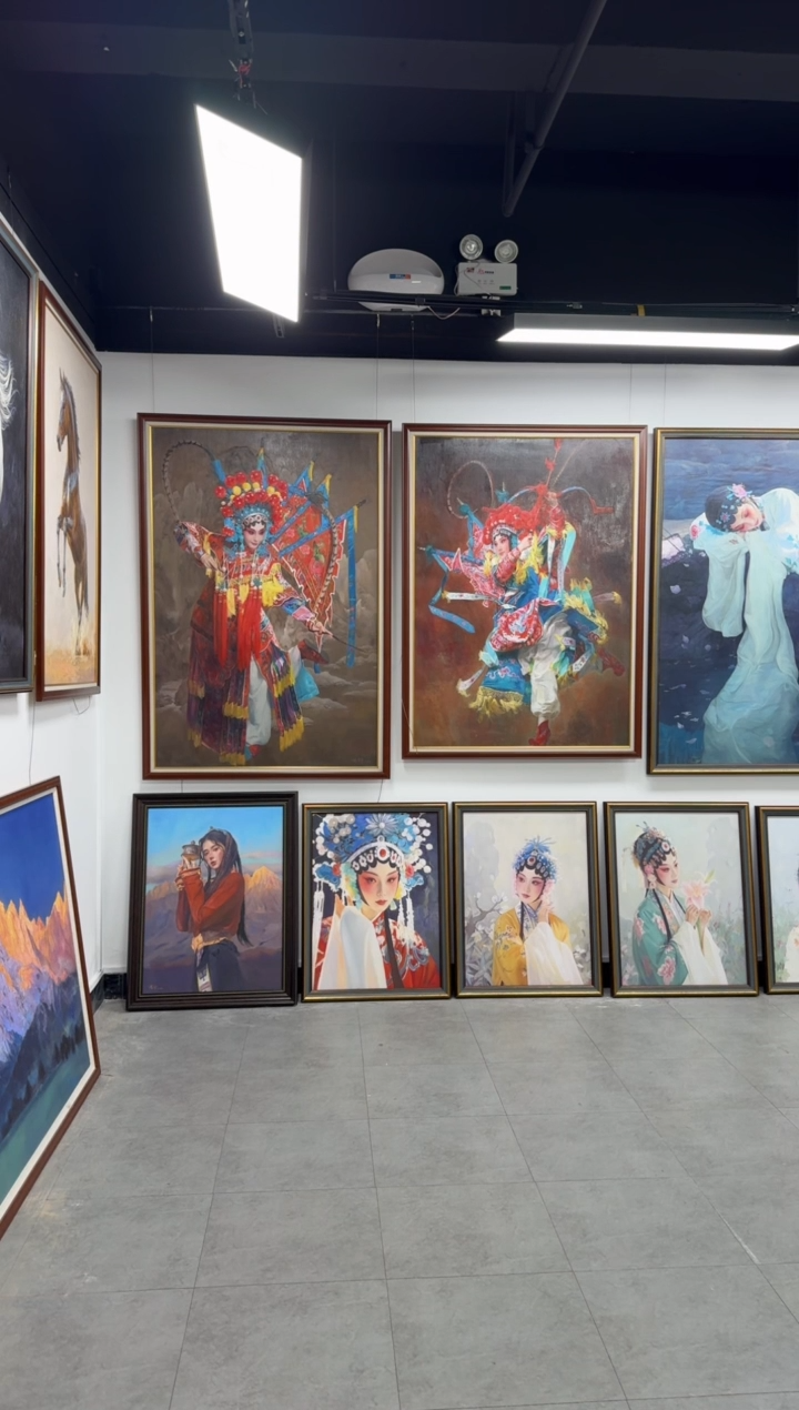 竖款卓玛60*80cm纯画芯